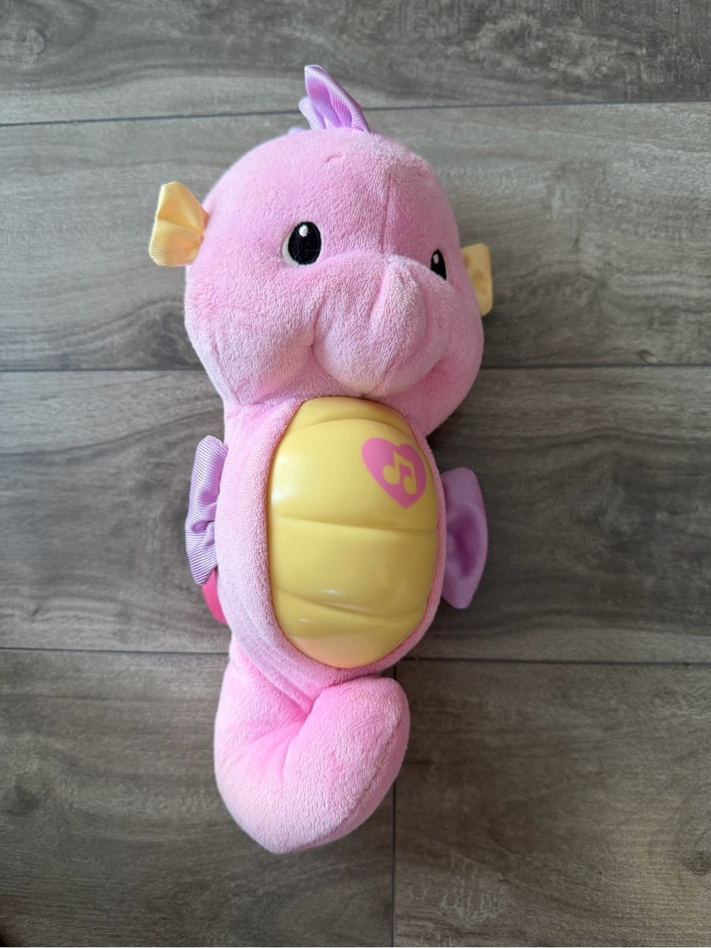 Fisher Price Ocean Wonders Pink SeaHorse Soothe Glow Musical Lights Plush Toy